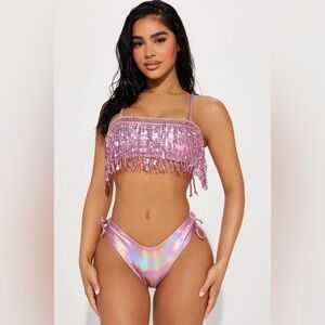 Metallic 2 piece Sun-Suit Set